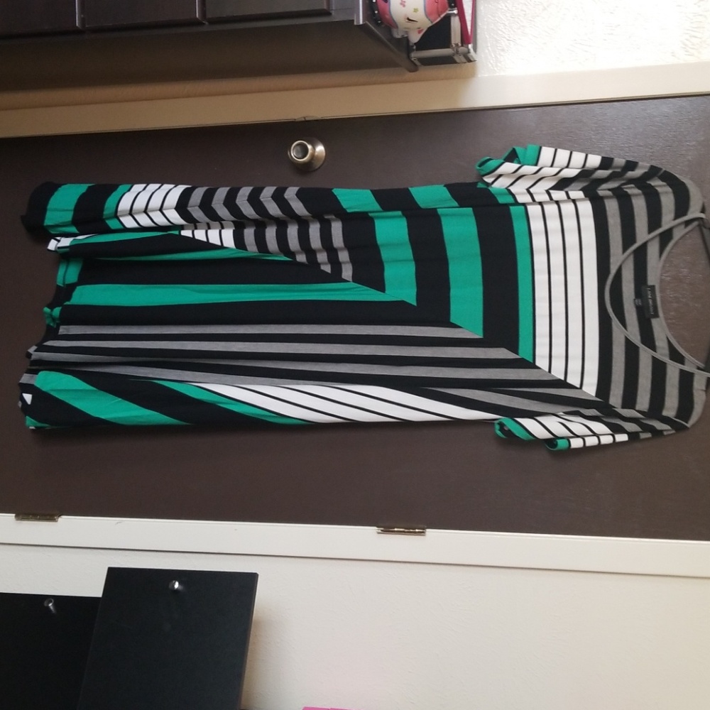Striped multicolored dress